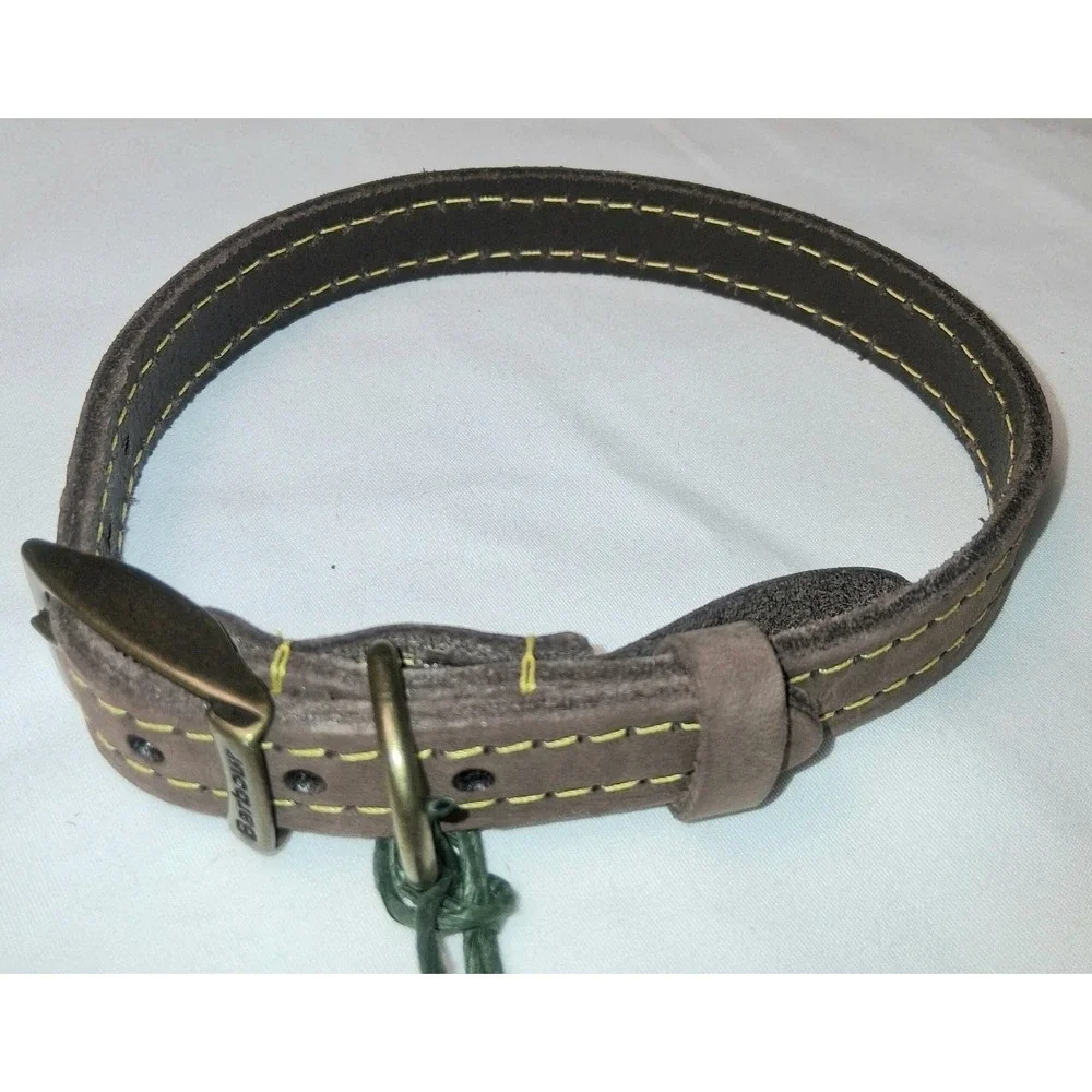 Barbour, Leather Adjustable Small Collar 10.5